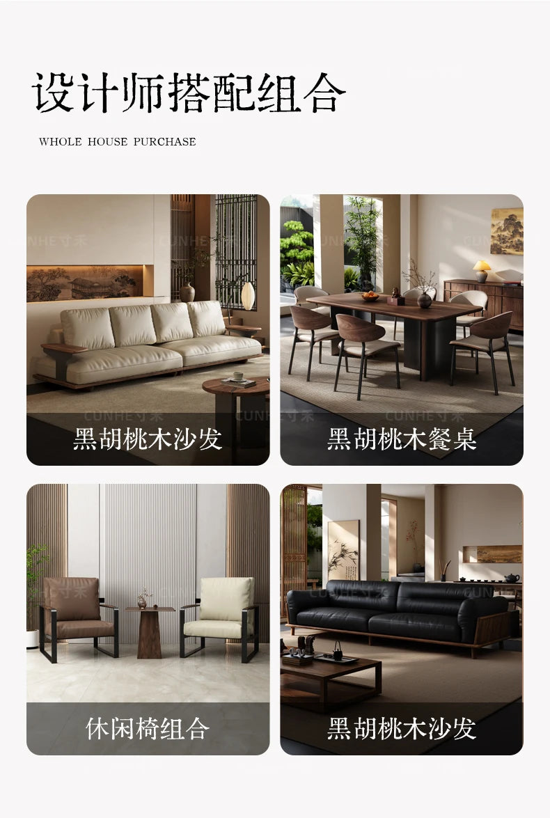 Japandi Walnut Platform Bed - Low Profile Solid Wood