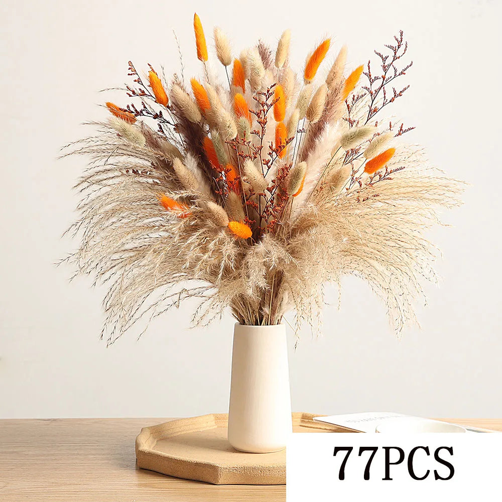 Autumn Pampas & Bunny Tails Dried Bouquet — Boho Vase Filler