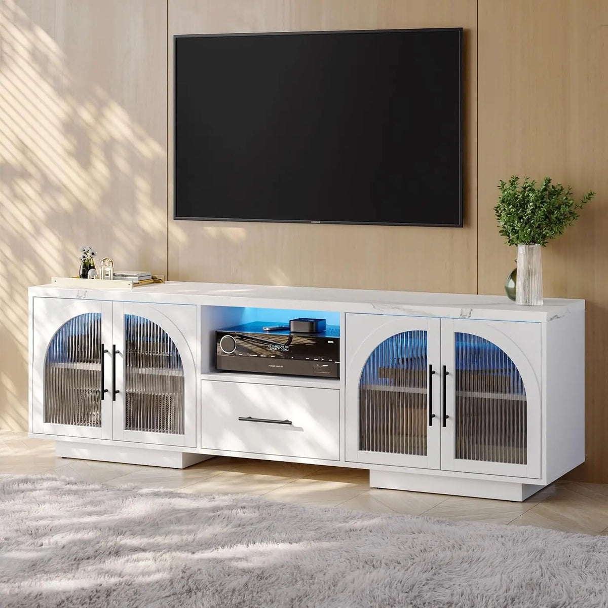 Mid-Century LED TV Console — 70"