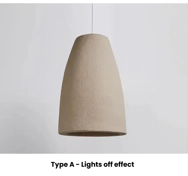 Wabi-Sabi Ceiling Chandelier — Iron & Polystyrene Pendant Light