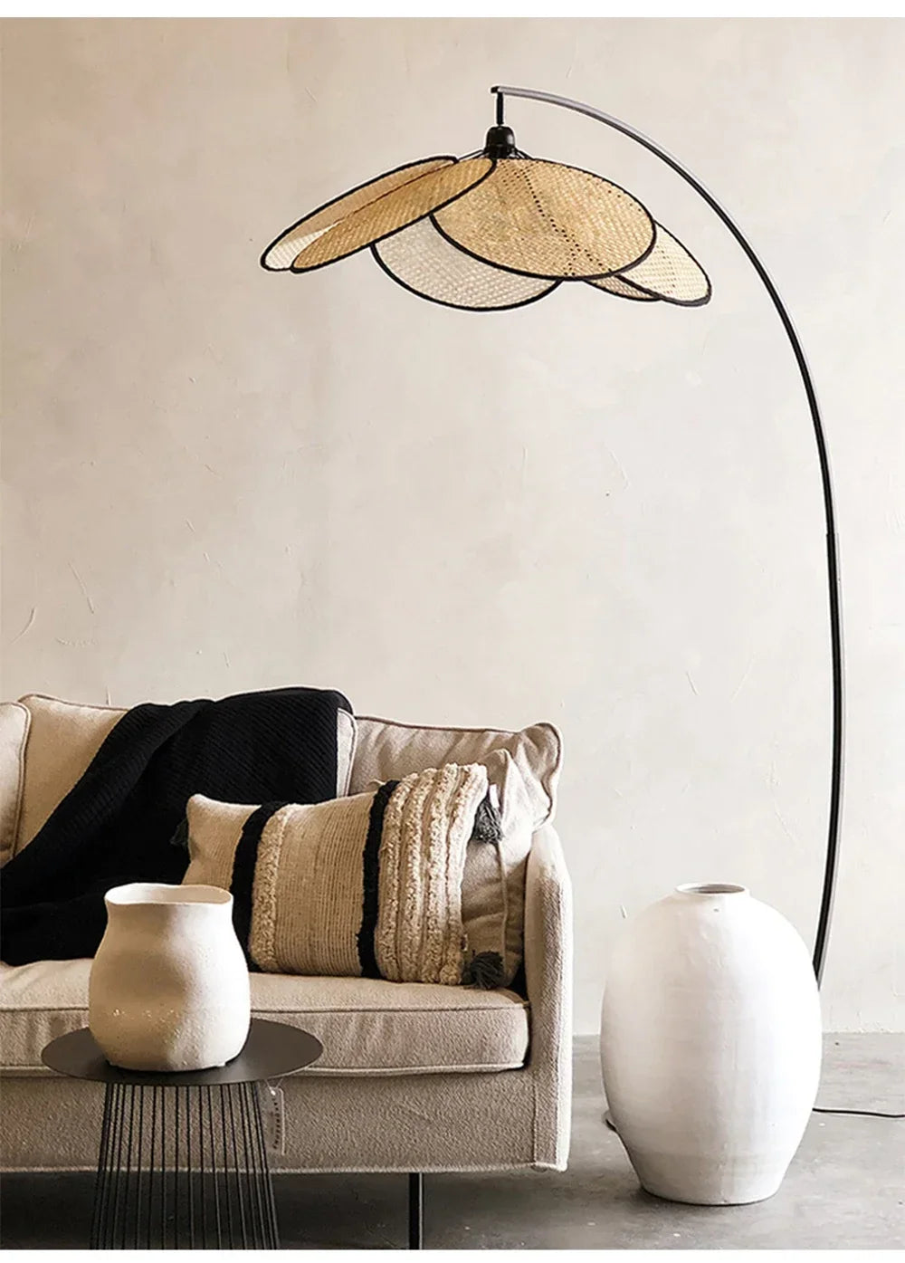 Rattan LED Lighting Floor Lamps Nightlight Home Decor Living Room Stand Light Bedside Lamp for Bedroom — image 17