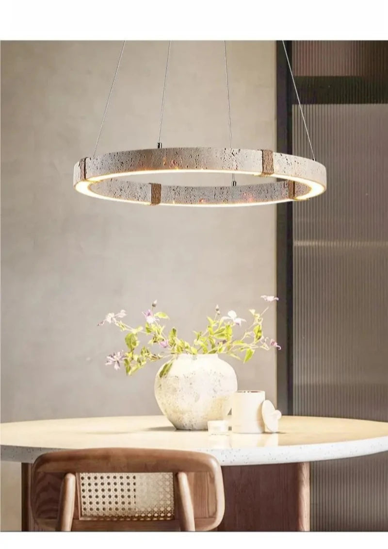 Natural Stone Pendant Chandelier