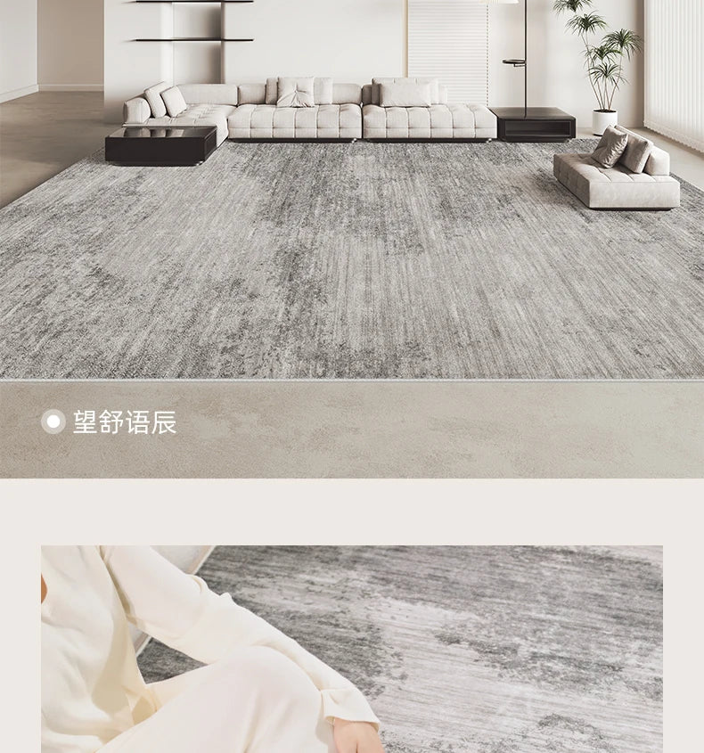 Italian Minimalist Plush Area Rug — Light Luxury
