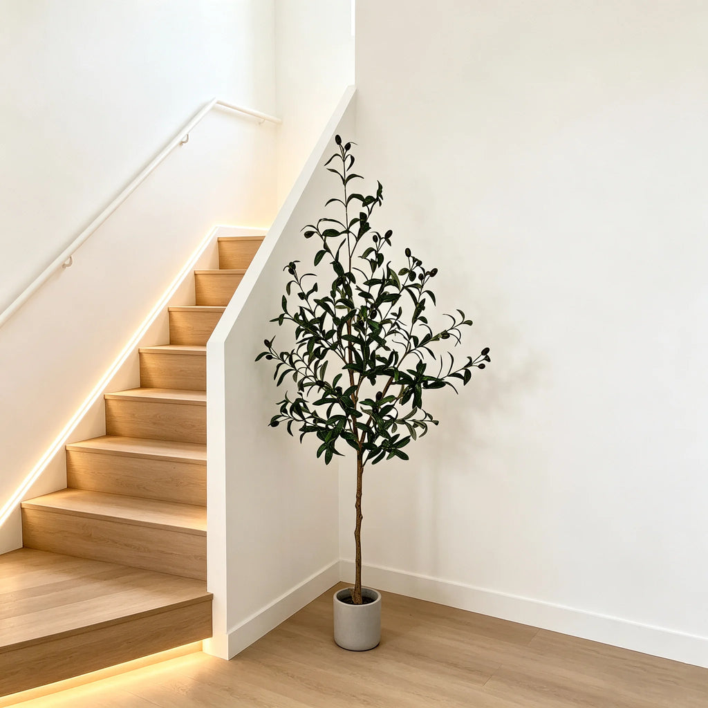 120-180cm Artificial Olive Tree Plant Indoor Outdoor Ornament Fake Plant for Home Garden Balcony Living Room Decoration — image 21