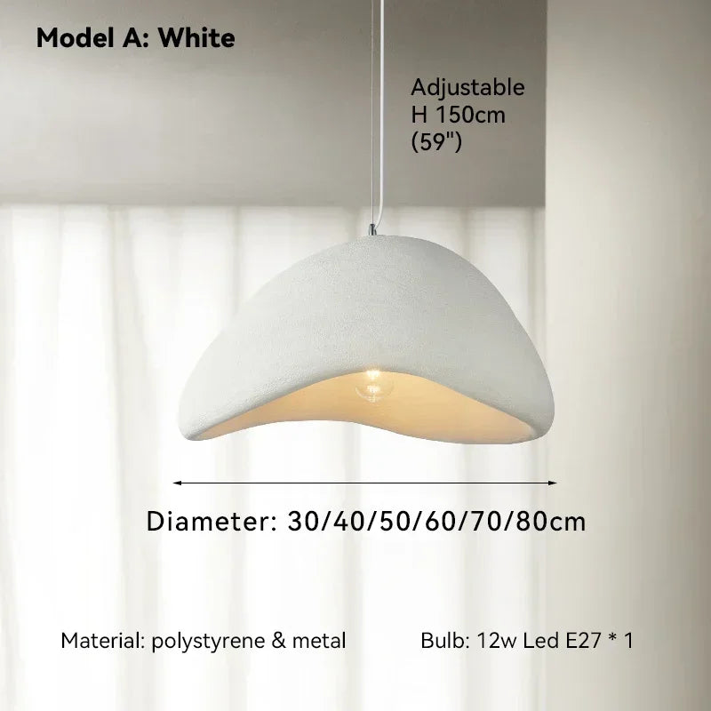 Designer Wabi-sabi Style Chandelier Cream Style Clothing Store Model Room  Restaurant Hotel Loft Villa Shop Lamp — image 26