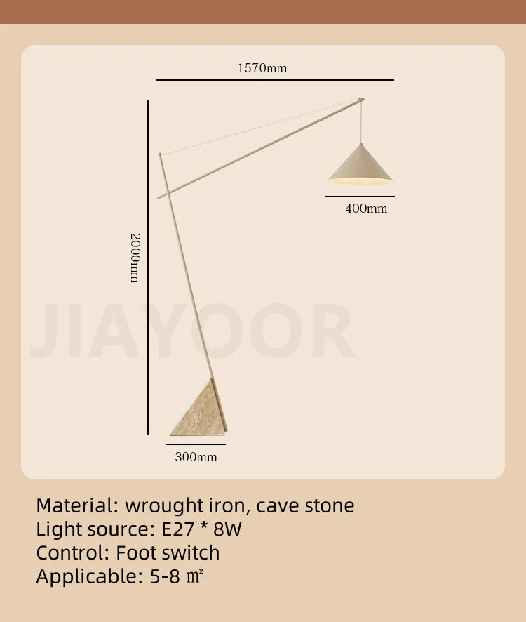 French Marble Floor Lamp — Nordic Modern Standing Light