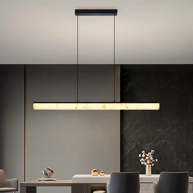 Nordic Long Line Pendant Lamp Luxury Led Pendant Light Dining Table Areas Chandelier  Suspension Luminaire Room Decor — feature detail
