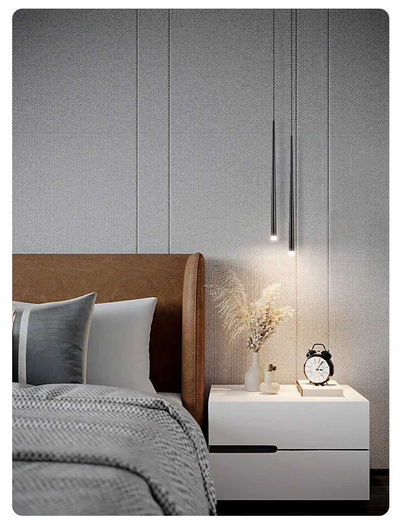 Bedside Chandelier Modern Minimalist Nordic Bedroom Minimalist Long Line Light Luxury Personality Creative Small Chandelier — image 17