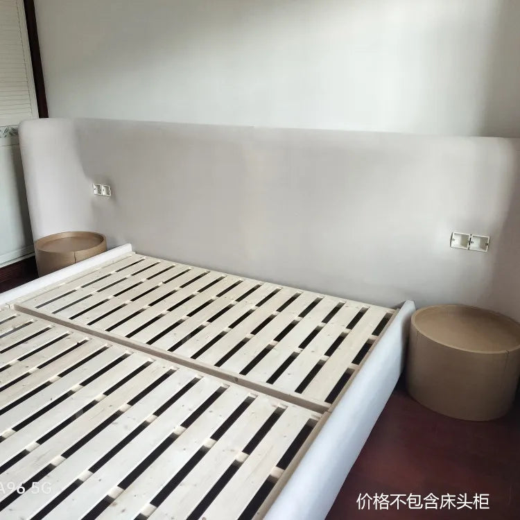 Ornament Storage Bed - Solid Wood Frame
