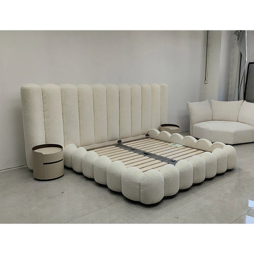 Adjustable Upholstered Storage Bed - Teddy Fabric