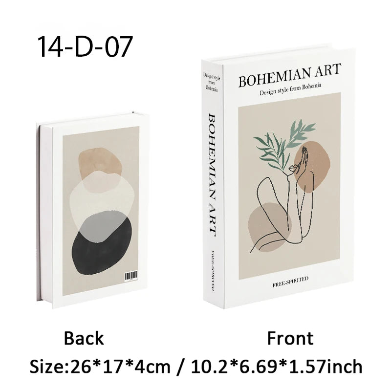 Faux Book Storage Box — Bauhaus Style Accent, 10.5"