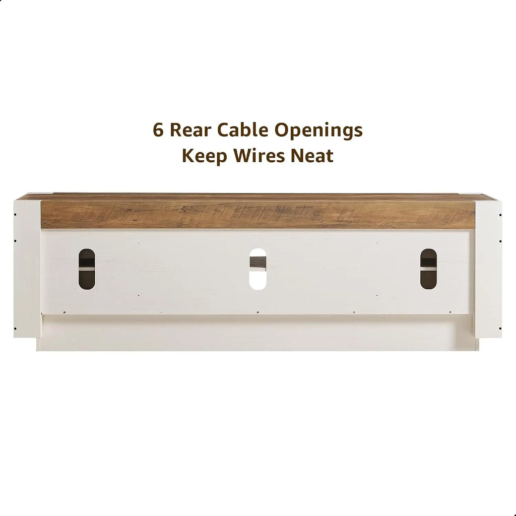 Thick Block Modern TV Stand — 70"