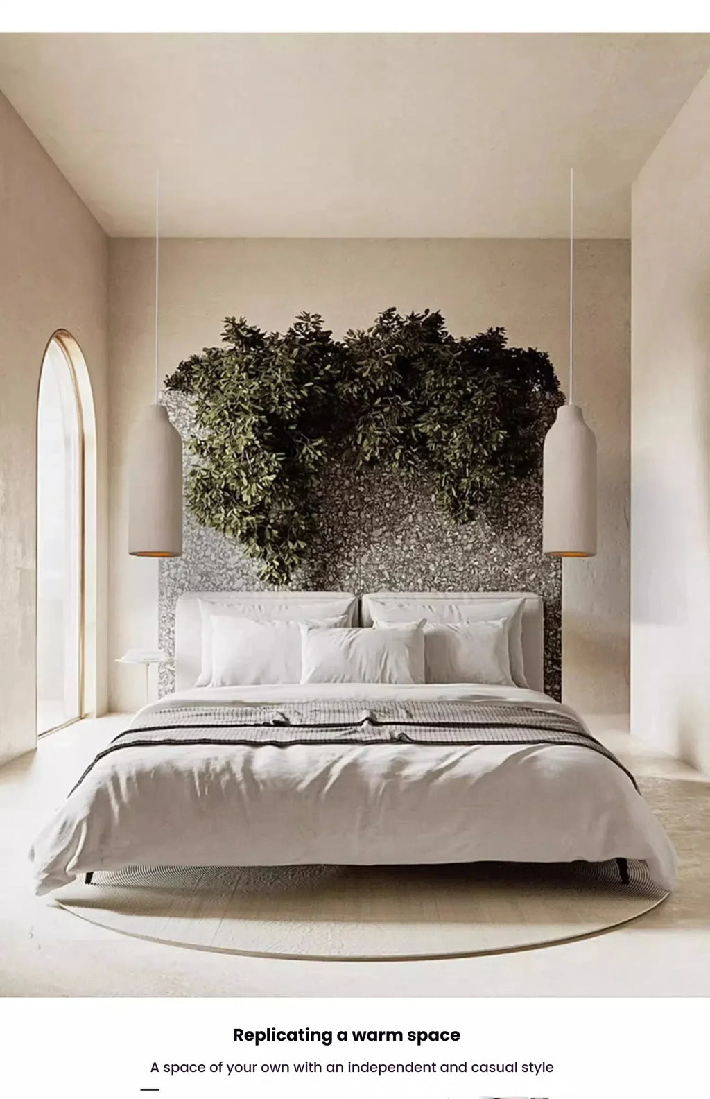 Wabi-Sabi Ceiling Chandelier — Iron & Polystyrene Pendant Light
