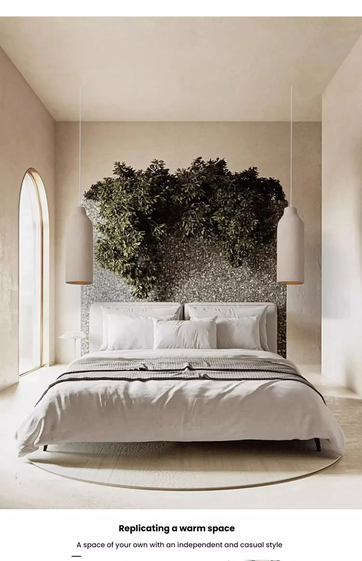 Wabi-Sabi Ceiling Chandelier — Iron & Polystyrene Pendant Light
