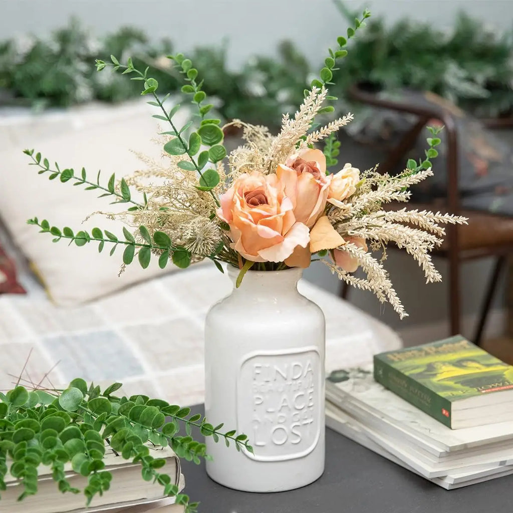Faux Eucalyptus Leaf Stems — 10 or 20-Piece Bundle