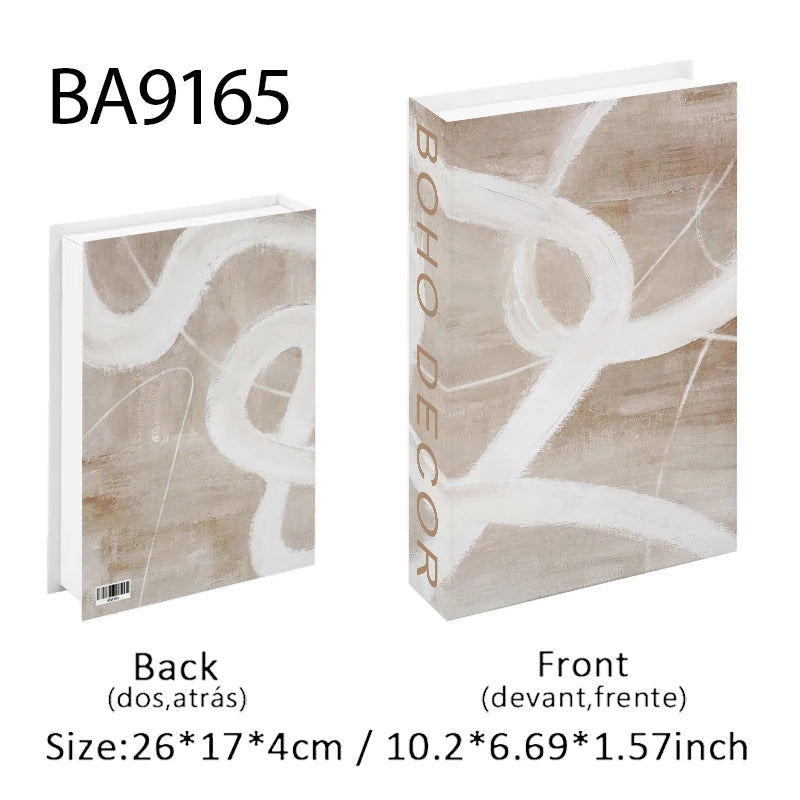 Faux Book Storage Box — Bauhaus Style Accent, 10.5"