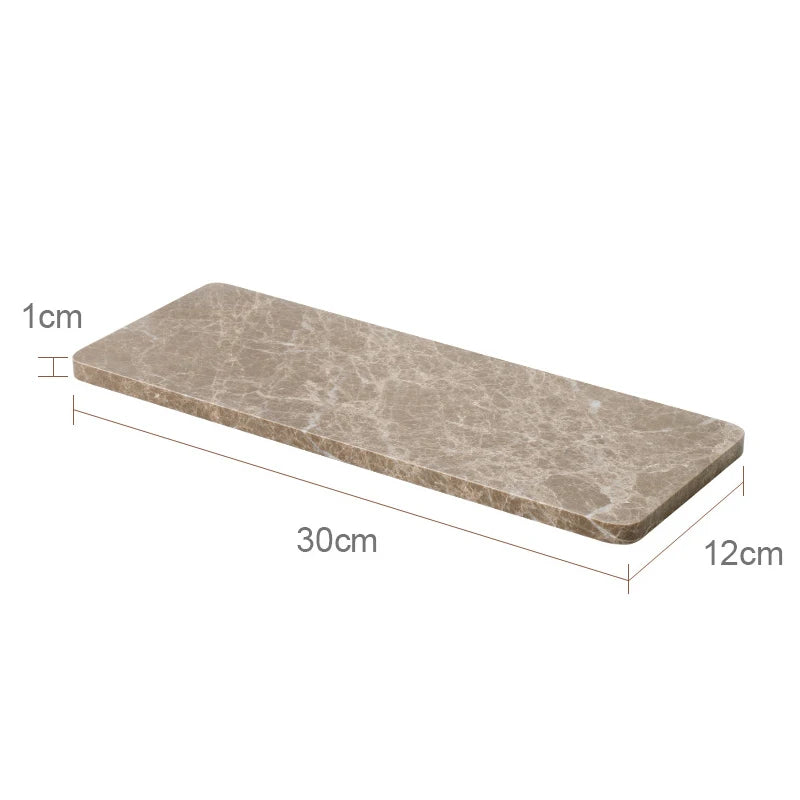 Emperador Marble Bathroom Accessory Set — 8-Piece