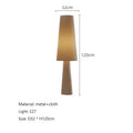 Cream fabric floor lamp — close-up design detail
