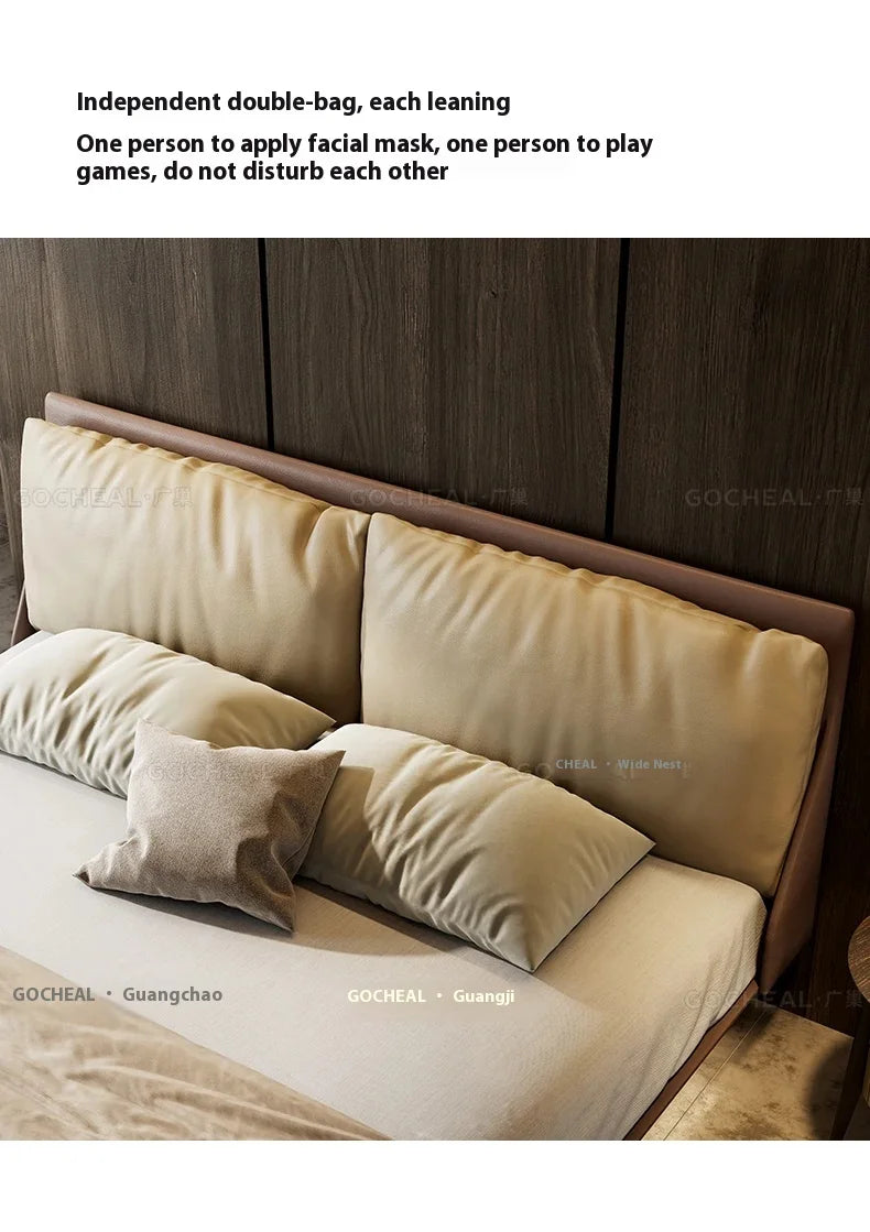 Italian Modern Storage Bed - Hotel Grade White