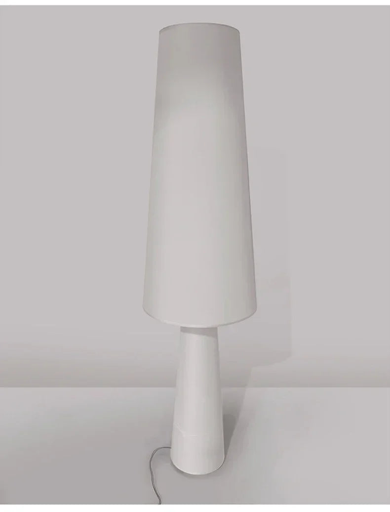 Cream fabric floor lamp — product detail view