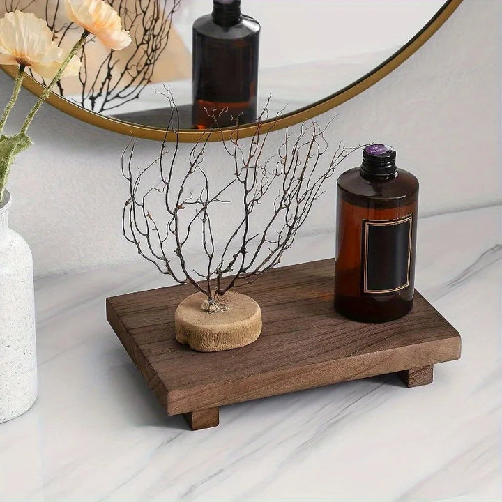 Wooden Vanity Riser — Bathroom Pedestal Stand