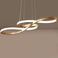 Sculptural Kitchen Island Pendant — Infinity Loop Design