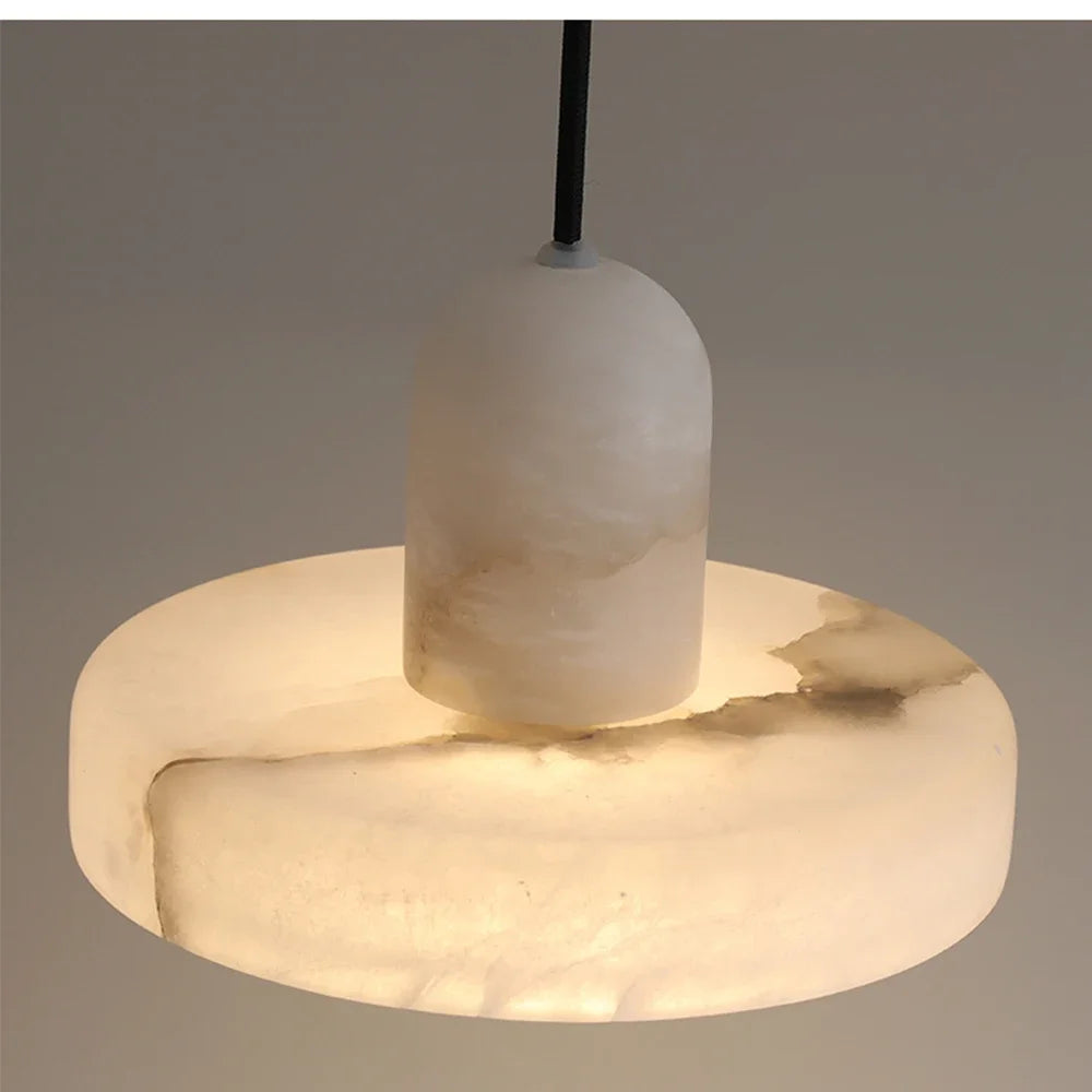 Marble Pendant Lamp — Luxury Bedside Light Fixture