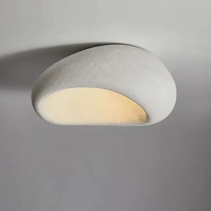 Sculptural Wabi-Sabi Ceiling Light — Organic Modern Pendant