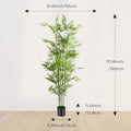 Artificial Bamboo Tree — 4–6 ft, Realistic Trunk & Leaves