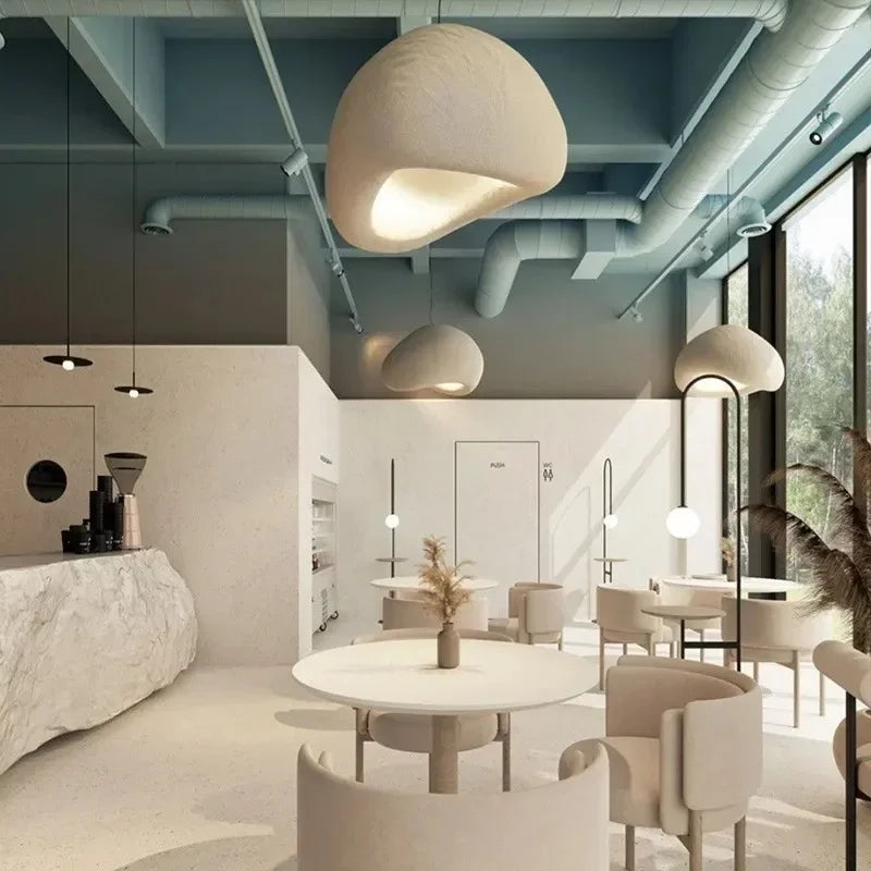 Designer Wabi-sabi Style Chandelier Cream Style Clothing Store Model Room  Restaurant Hotel Loft Villa Shop Lamp — close-up detail