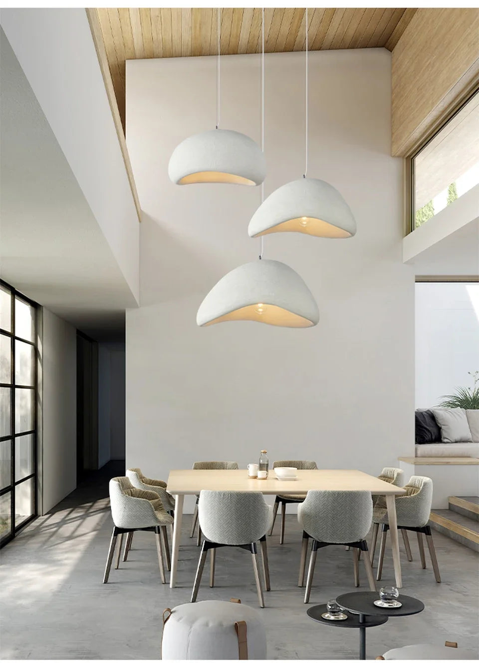 Designer Wabi-sabi Style Chandelier Cream Style Clothing Store Model Room  Restaurant Hotel Loft Villa Shop Lamp — image 14