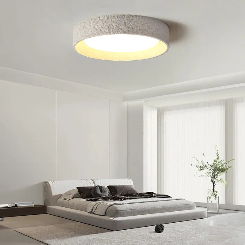 Nordic Wabi-Sabi LED Ceiling Light — Ironware & Acrylic Fixture