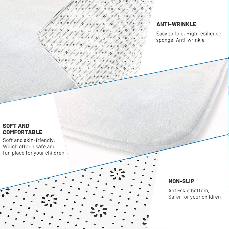 Minimalist Solid Color Beige Area Rug — Japanese Style — detail view