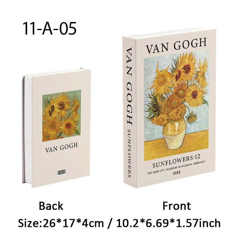 Faux Book Storage Box — Bauhaus Style Accent, 10.5"