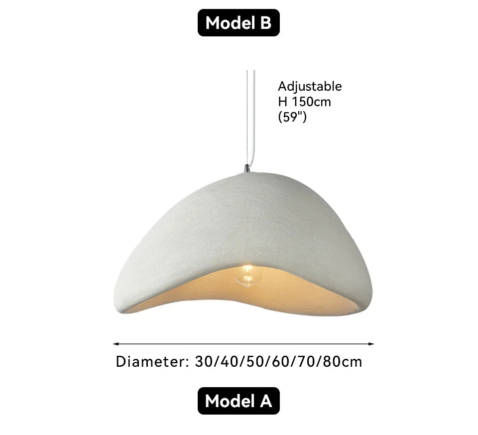 Designer Wabi-sabi Style Chandelier Cream Style Clothing Store Model Room  Restaurant Hotel Loft Villa Shop Lamp — image 23