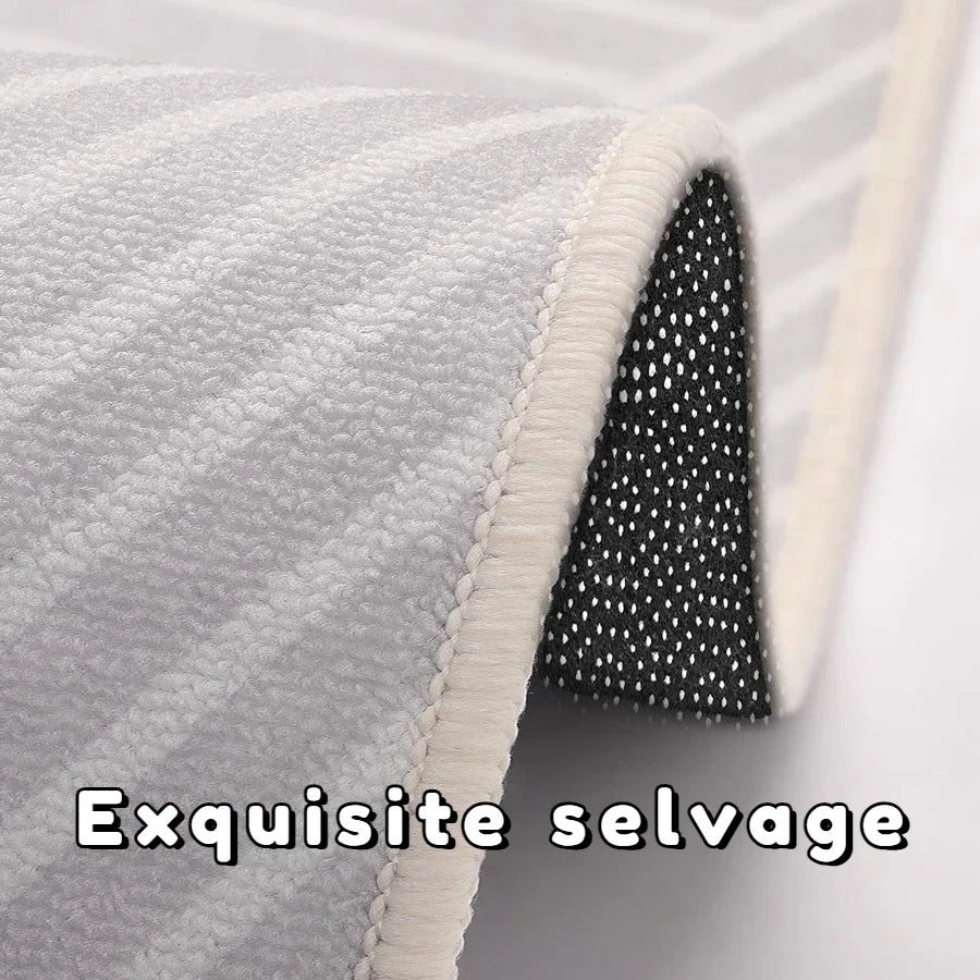 Beige Modern Area Rug — Soft Anti-Slip — alternate angle view