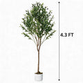 Artificial Olive Tree Branches — 4.3FT, No Pot, Lifelike Fruit Accents