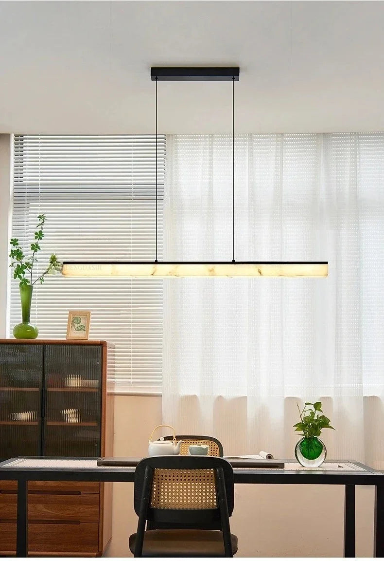 Nordic Long Line Pendant Lamp Luxury Led Pendant Light Dining Table Areas Chandelier  Suspension Luminaire Room Decor — image 12