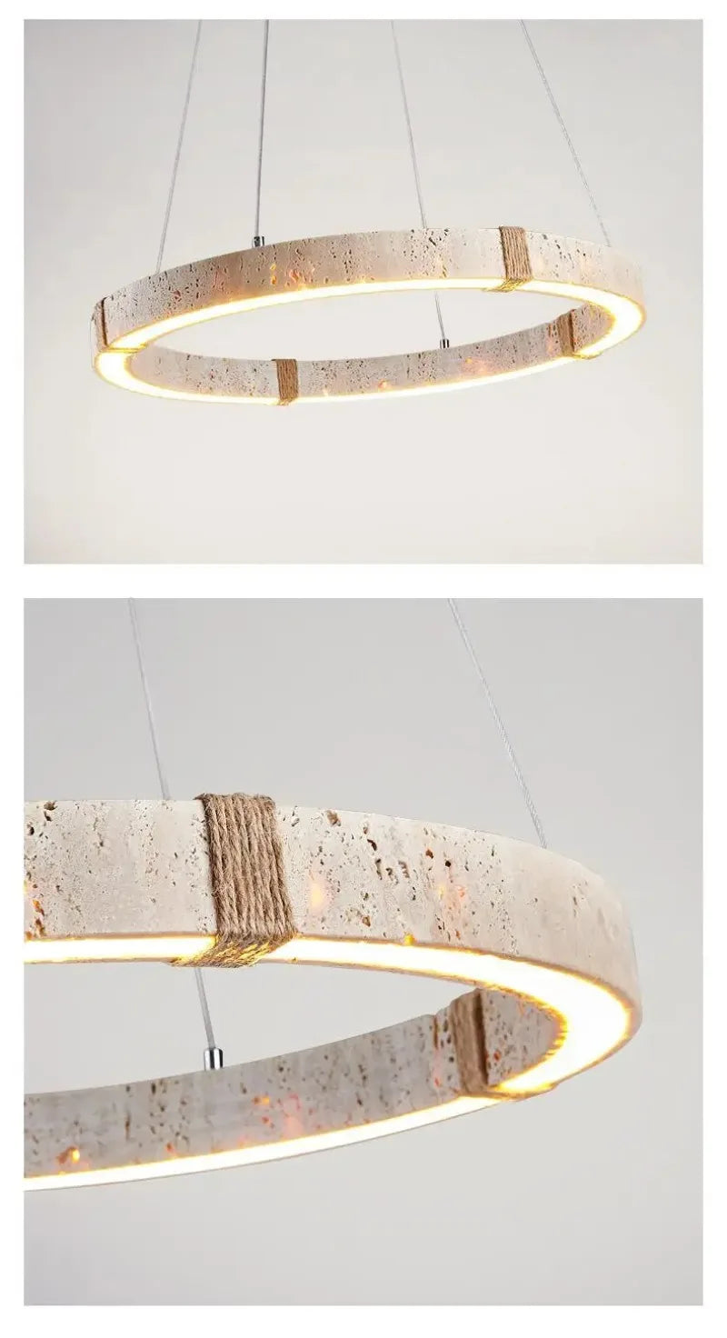 Natural Stone Pendant Chandelier