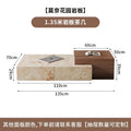 Sculptural Wabi-Sabi Coffee Table - Travertine & Walnut