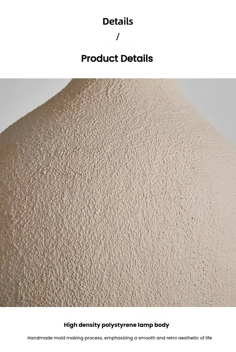 Wabi-Sabi Ceiling Chandelier — Iron & Polystyrene Pendant Light