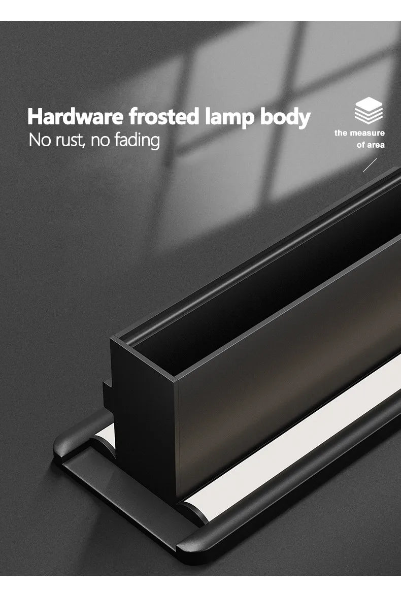 Minimalist Rectangular Bedroom Bedside Storage Light TV Background Wall Ambient Light, Home Hallway Hanging Wall Light — image 10