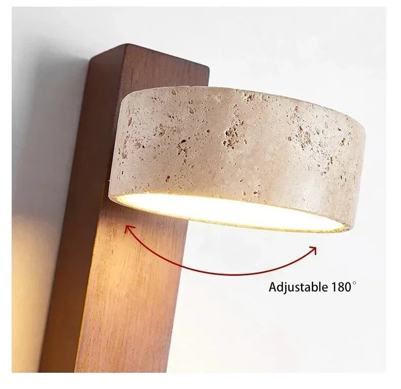 Rotatable Limestone LED Wall Lamp