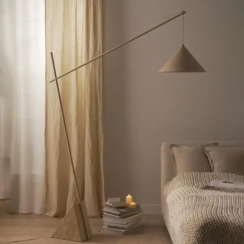 French Marble Floor Lamp — Nordic Modern Standing Light — lifestyle view