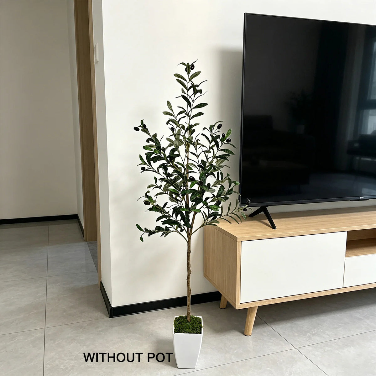 120-180cm Artificial Olive Tree Plant Indoor Outdoor Ornament Fake Plant for Home Garden Balcony Living Room Decoration — image 11