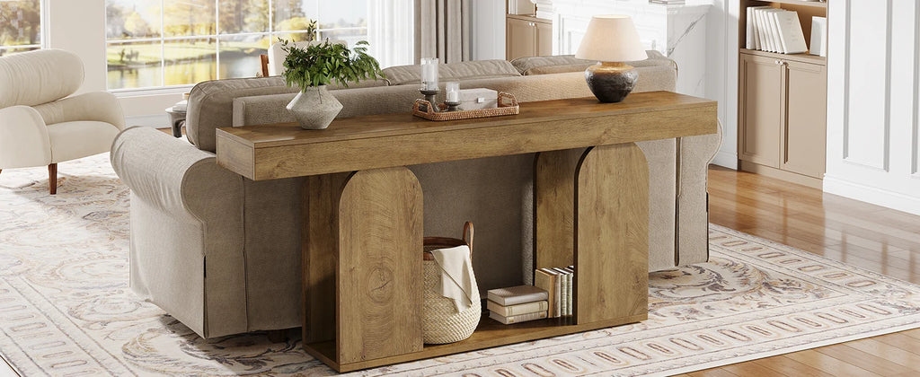 Tribesigns Farmhouse Console Table — 70.9"