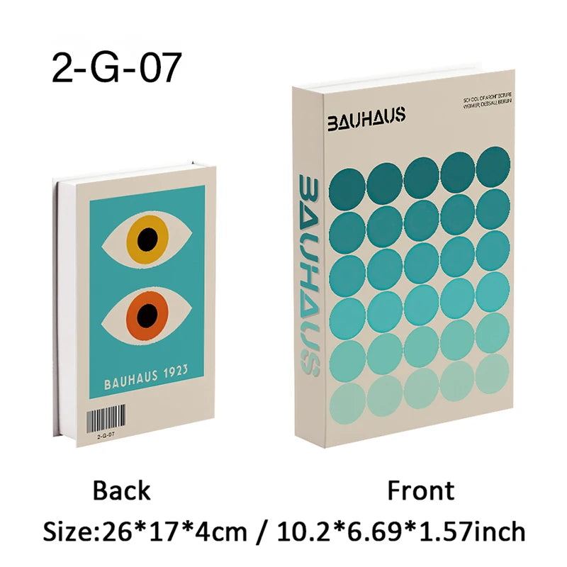 Faux Book Storage Box — Bauhaus Style Accent, 10.5"