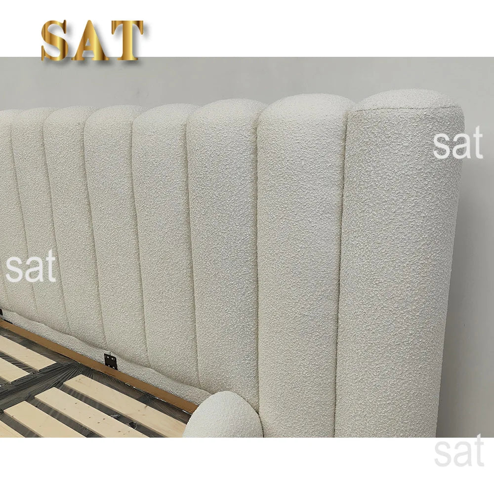 Adjustable Upholstered Storage Bed - Teddy Fabric