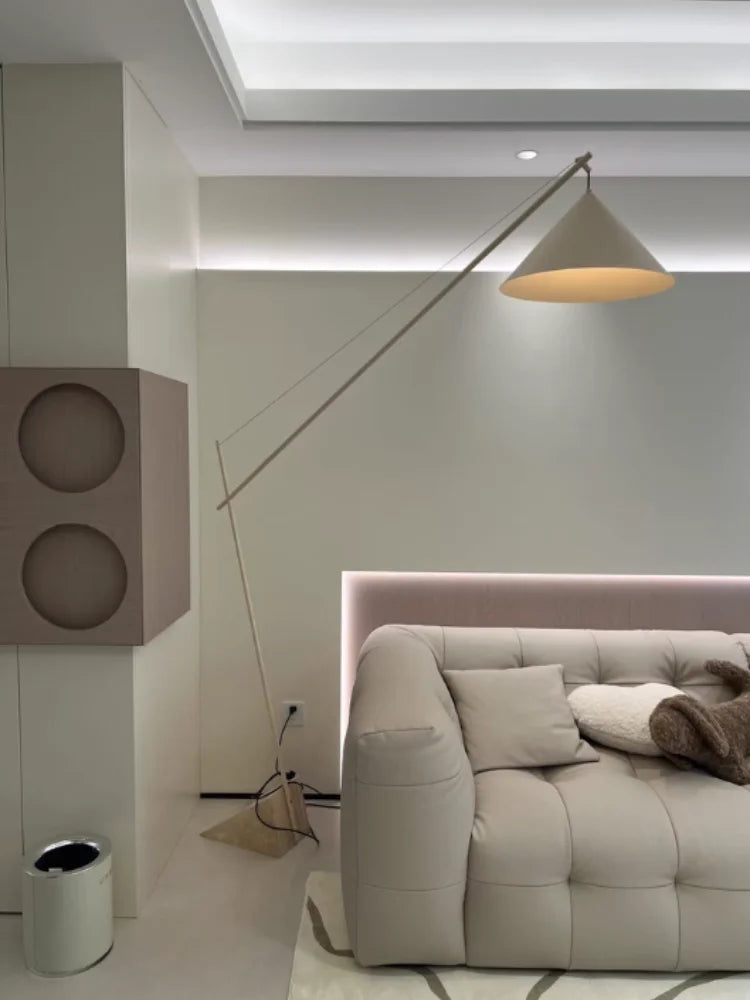 French Marble Floor Lamp — Nordic Modern Standing Light — feature view