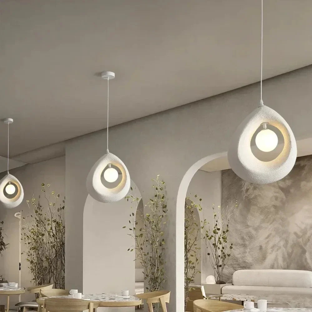 Japanese Wabi-Sabi Pendant Light — Nordic Dining Room Lamp